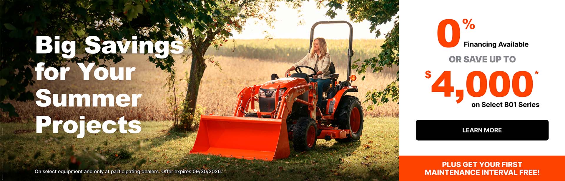 Read more about the article B01 Series Tractors – 0% Financing available or save up to $4,000* – Agricultural Tractors