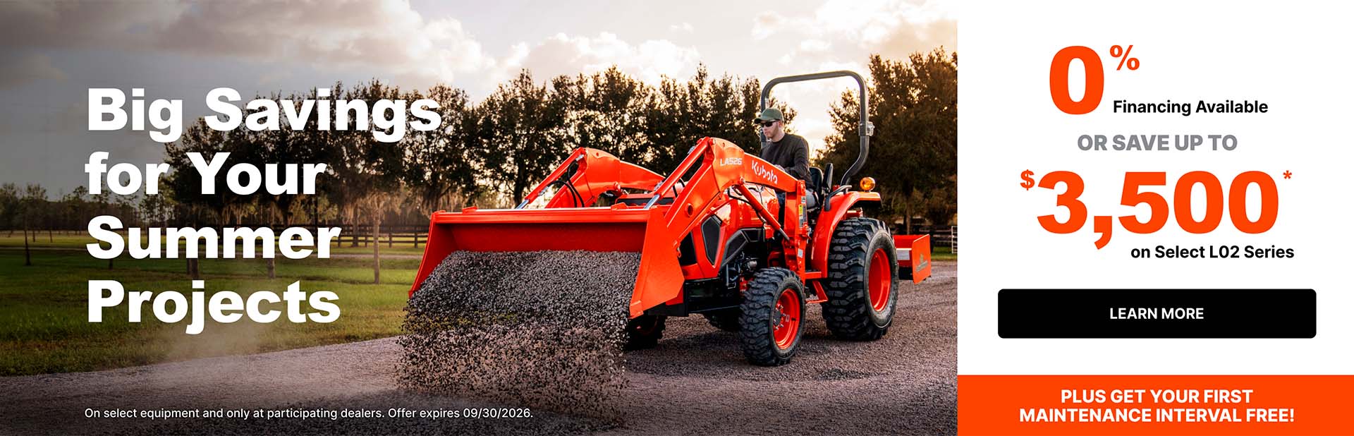 Read more about the article L02 Series – 0% Financing Available Or Save Up To $3,500 – Agricultural Tractors