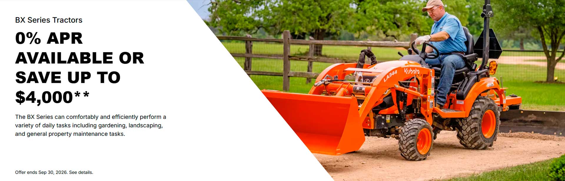 You are currently viewing BX Series Tractors – 0% APR available or save up to $3,500** – Agricultural Tractors