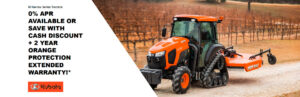 Read more about the article M Narrow Series Tractors – 0% APR available or save with cash discount + 2 year Orange Protection extended warranty!* – Agricultural Tractors